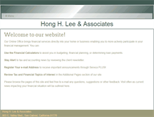 Tablet Screenshot of honghlee.com